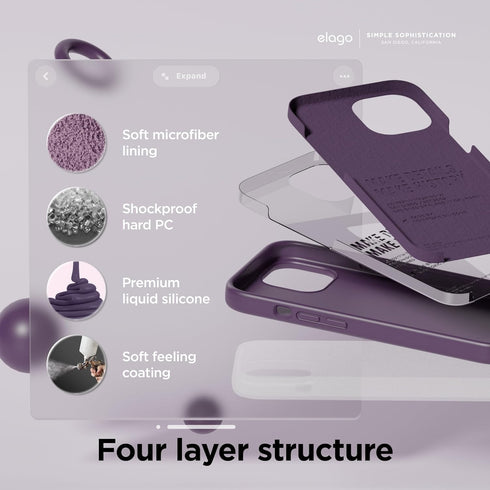 elago iPhone 15 Case Liquid Silicone