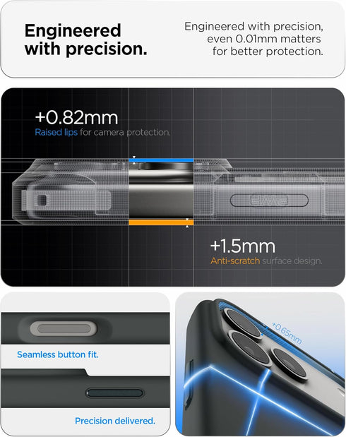 Spigen iPhone 17 Pro MAX Case Silicone Fit MAGFIT