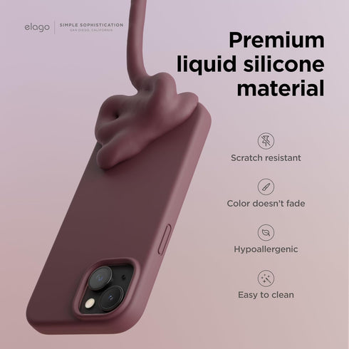 elago iPhone 15 Case Liquid Silicone