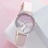 Olivia Burton Sparkle Bee, White Dial Pearl Pink Leather Strap (30mm)