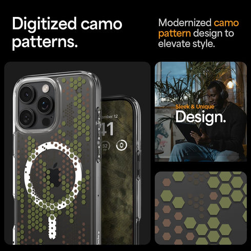 Spigen iPhone 16 PRO Case Ultra Hybrid MAGFIT CAMO