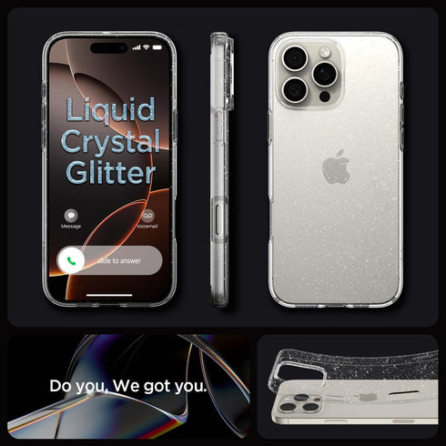 Spigen iPhone 16 PRO Case Liquid Crystal GLITTER