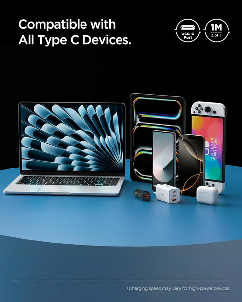 Spigen Essential USB-C to USB-C Cable 1M (60w)