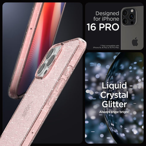 Spigen iPhone 16 PRO Case Liquid Crystal GLITTER