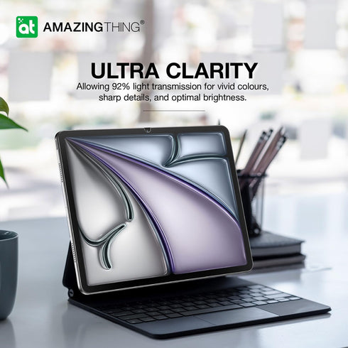 Amazing Thing iPad Air 13" M2 (2024) Tempered Glass Screen Protector RADIX with Defend Edge Technology