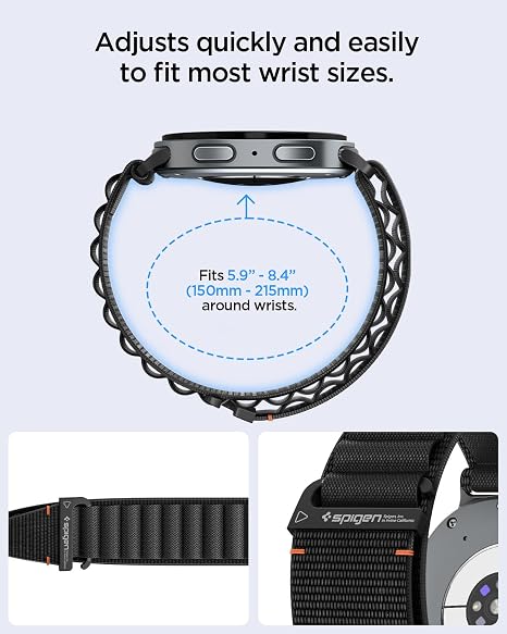 Spigen Samsung Galaxy Watch Band Series 9/8 44/40mm 8 Classic 46mm WBF1