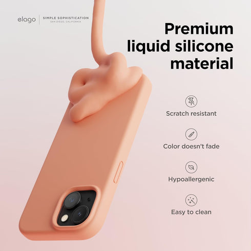 elago iPhone 15 Case Liquid Silicone