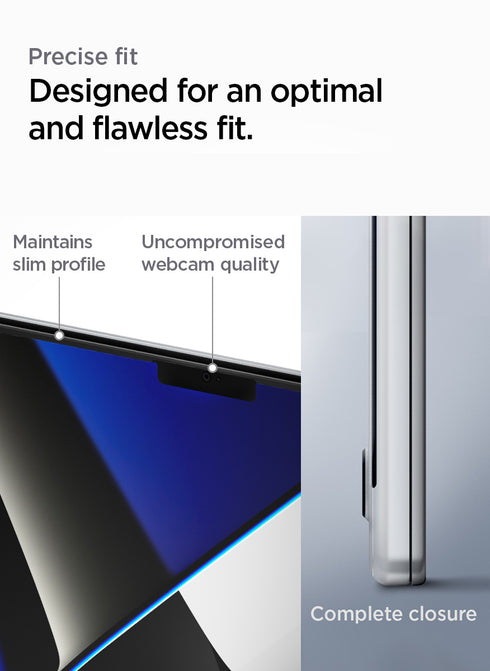 Spigen MacBook Pro 14" (2024/2023-2021) Tempered Glass Screen Protector GLAStR Slim