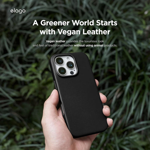 elago iPhone 16 PRO Case Magnetic Leather (MagSafe)