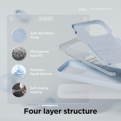 elago iPhone 15 Pro Case Liquid Silicone