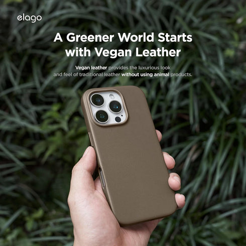 elago iPhone 16 PRO Case Magnetic Leather (MagSafe)