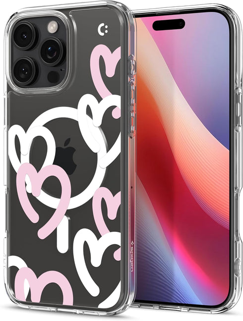 Spigen iPhone 16 Pro MAX Case Ultra Hybrid MAGFIT HEARTS