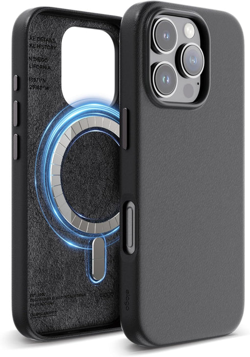 elago iPhone 16 PRO Case Magnetic Leather (MagSafe)