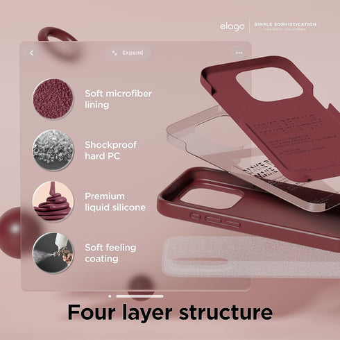 elago iPhone 15 Pro Case Liquid Silicone