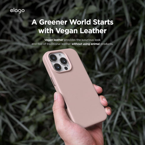 elago iPhone 16 PRO Case Magnetic Leather (MagSafe)