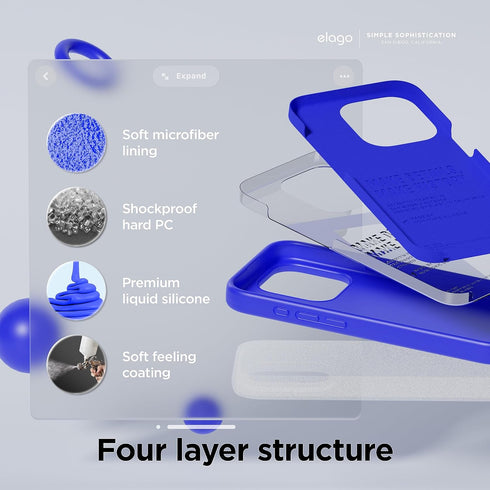 elago iPhone 15 Pro Case Liquid Silicone