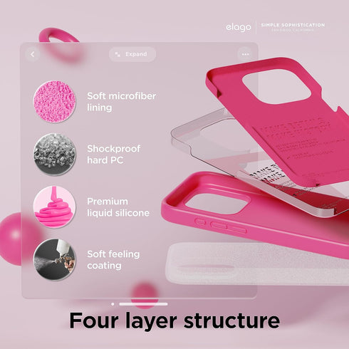 elago iPhone 15 Pro Case Liquid Silicone