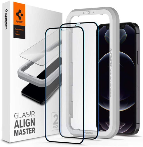 Spigen iPhone 12 Pro MAX Tempered Glass Screen Protector GLAStR Align Master