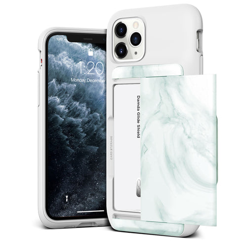 VRS Design iPhone 11 PRO case cover Damda Glide Shield - White Marble