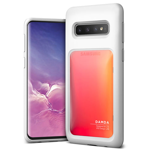 VRS Design Samsung Galaxy S10 case cover Damda High Pro Shield - Yellow Peach