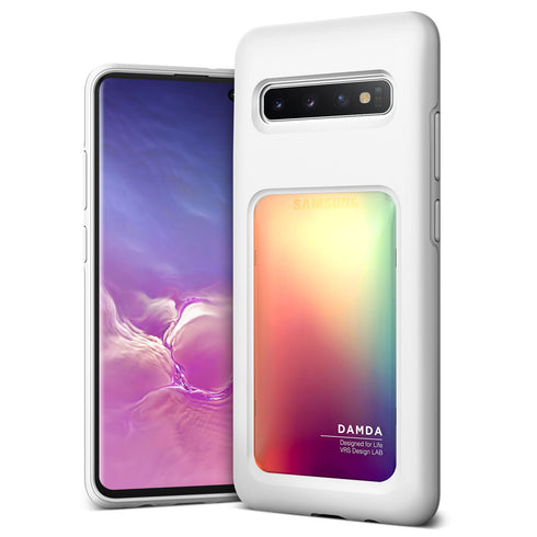 VRS Design Samsung Galaxy S10 PLUS case cover Damda High Pro Shield - Orange Purple