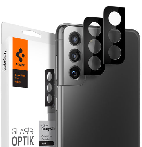 Spigen Samsung Galaxy S21 PLUS GLAStR Optik Camera Lens Protector - Black