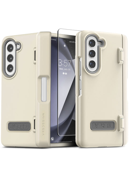 VRS Design Samsung Galaxy Z Fold 5 Case Terra Guard MODERN with S-Pen Holder and Front Screen Protector