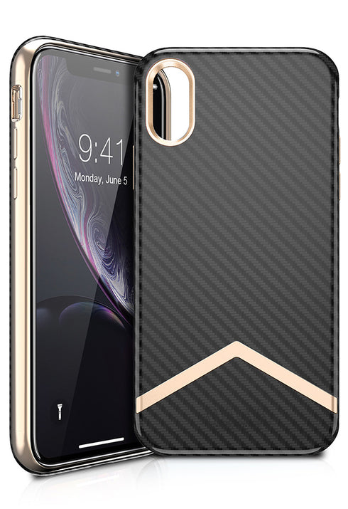 ITskins iPhone XR case cover Avana Must- Karbon