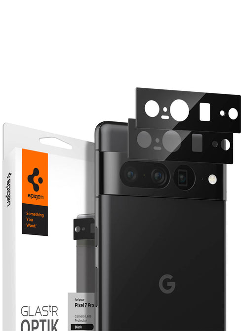 Spigen Google Pixel 7 PRO GLAStR EZ Fit Optik Camera Lens Screen Protector - Black