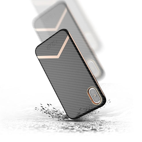 ITskins iPhone XS and iPhone X case cover Avana Must - Karbon