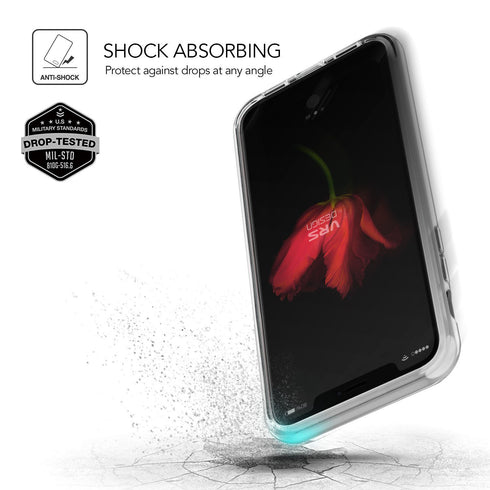 VRS Design iPhone X case cover Crystal Bumper - Silver
