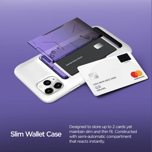 VRS Design iPhone 11 PRO case cover Damda Glide Shield - Purple Black