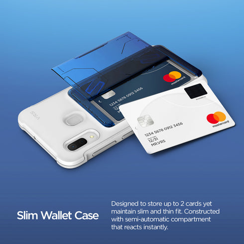 VRS Design Samsung Galaxy A30 case cover Damda Glide Shield - White Blue Black