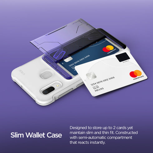 VRS Design Samsung Galaxy A30 case cover Damda Glide Shield - White Purple Black