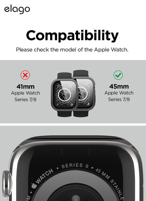 elago Apple Watch 45mm Case Clear Shield