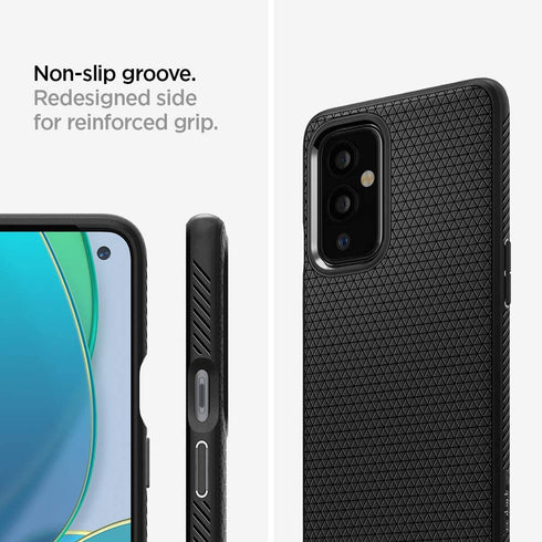 Spigen OnePlus 9 case cover Liquid Air (China & India Ver.) - Matte Black