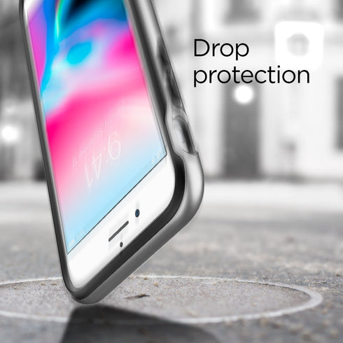 Spigen iPhone 8 and iPhone 7 case cover Neo Hybrid 2 - Satin Silver