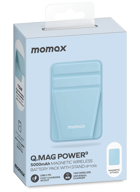 Momax Q.Mag Power9 (5000 mAh) Magnetic Wireless Power Bank / MagSafe Battery Pack