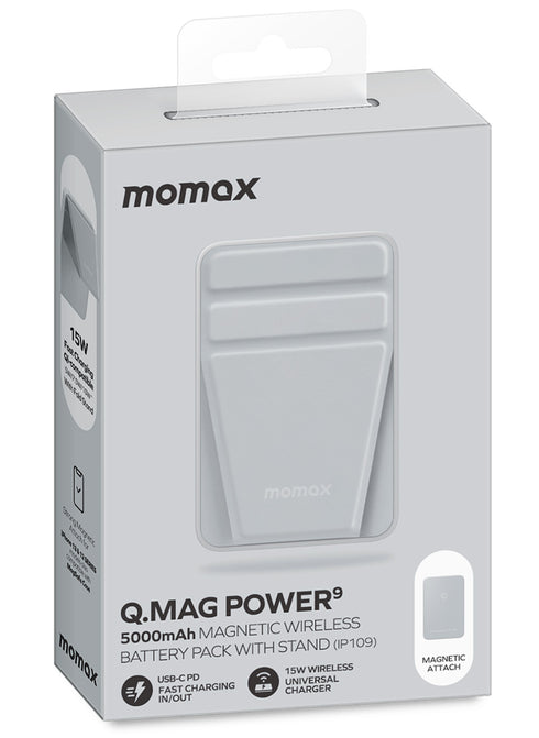 Momax Q.Mag Power9 (5000 mAh) Magnetic Wireless Power Bank / MagSafe Battery Pack