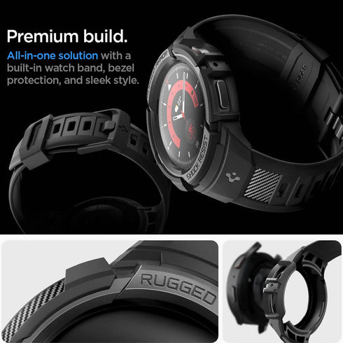 Spigen Samsung Galaxy Watch 5 PRO (45mm) Band with Case Rugged Armor PRO
