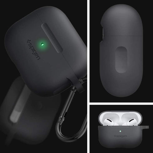 Spigen Airpods PRO case cover Silicone Fit - Charcoal (BOX DAMAGED)