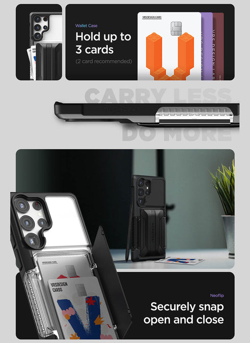 VRS Design Samsung Galaxy S23 ULTRA Case Neo Flip ACTIVE