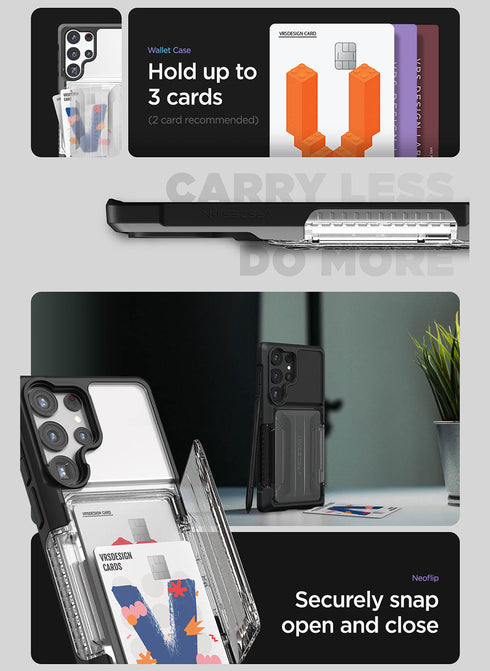VRS Design Samsung Galaxy S23 ULTRA Case Neo Flip ACTIVE