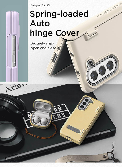 VRS Design Samsung Galaxy Z Fold 5 Case Terra Guard MODERN with Front Screen Protector