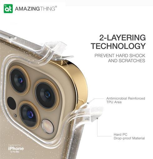 Amazing Thing iPhone 12 Pro Max Case Quartz Ultra Impact