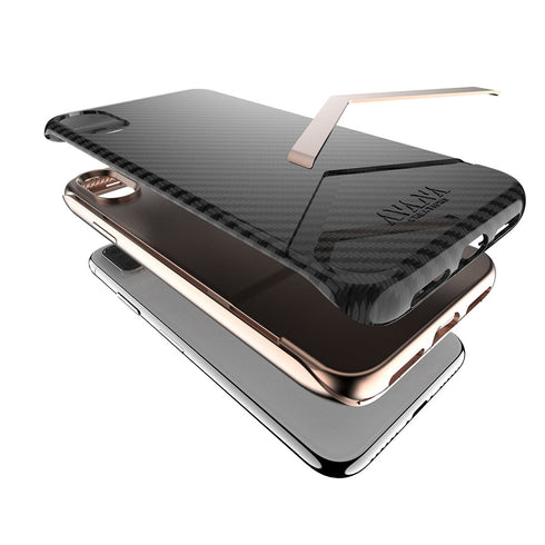 ITskins iPhone XS and iPhone X case cover Avana Must - Karbon