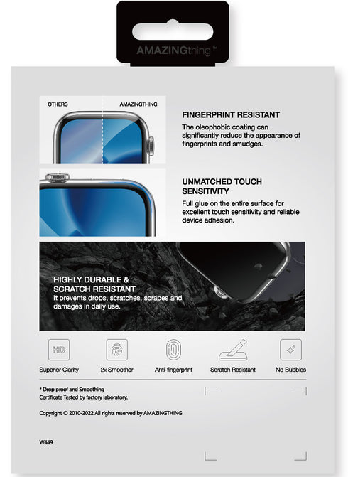 Amazing Thing Apple Watch ULTRA (49mm) Tempered Glass Screen Protector Supreme Impact Shield - Full Cover