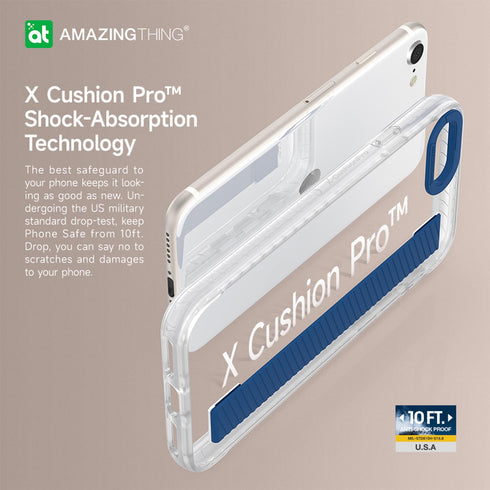 Amazing Thing iPhone SE 3 Case Titan Pro Clear with Band