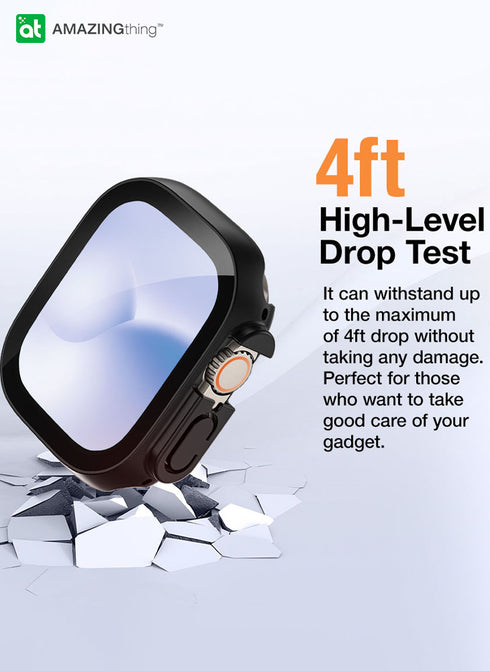Amazing Thing Apple Watch ULTRA (49mm) Case Marsix PRO w/ built-in Full Glass Screen Protector