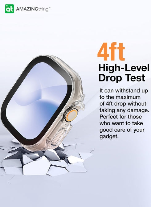 Amazing Thing Apple Watch ULTRA (49mm) Case Marsix PRO w/ built-in Full Glass Screen Protector